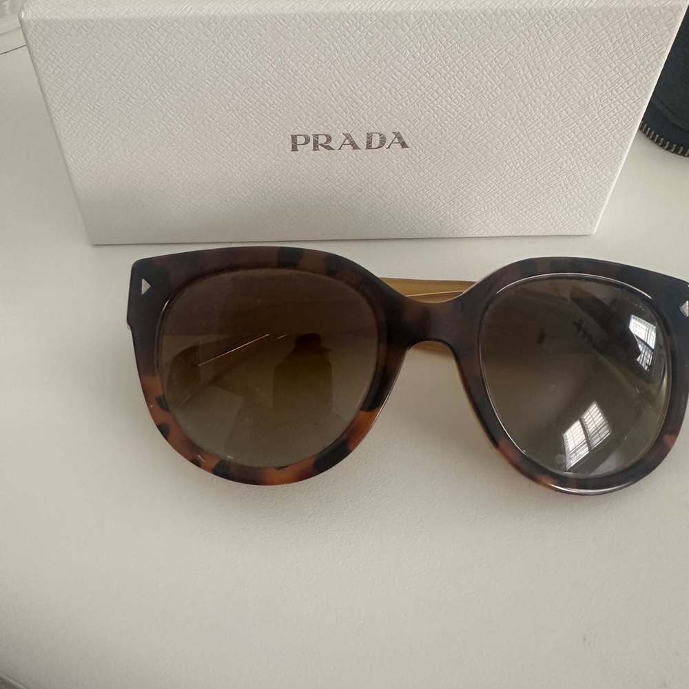 Prada Brown Oversized Sunglasses